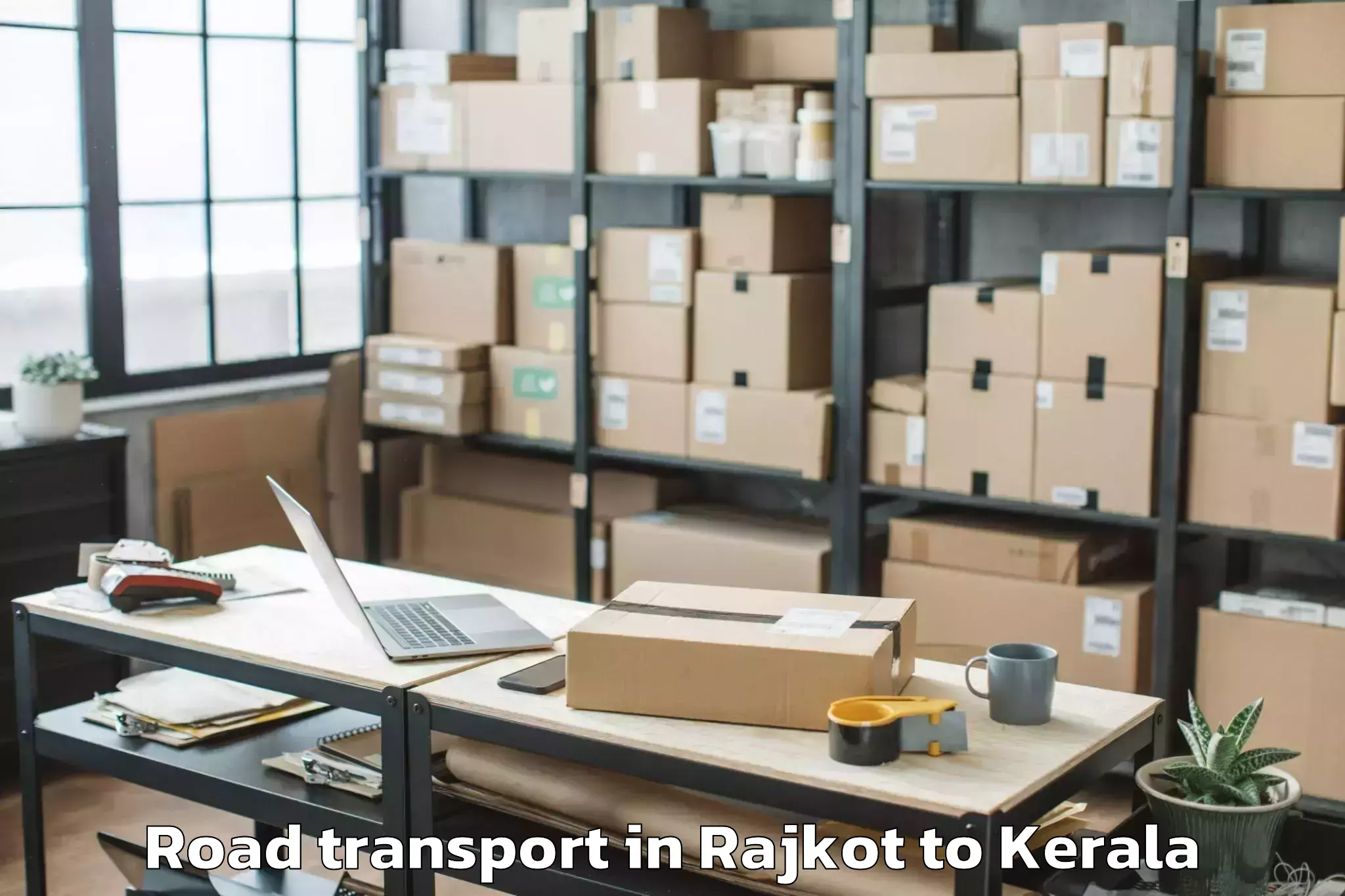 Book Your Rajkot to Kollam Road Transport Today